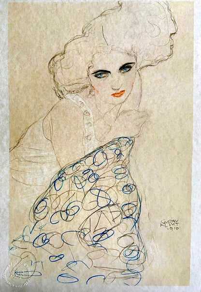 Gustav Klimt Lithograph Coa Signed Op Numbered