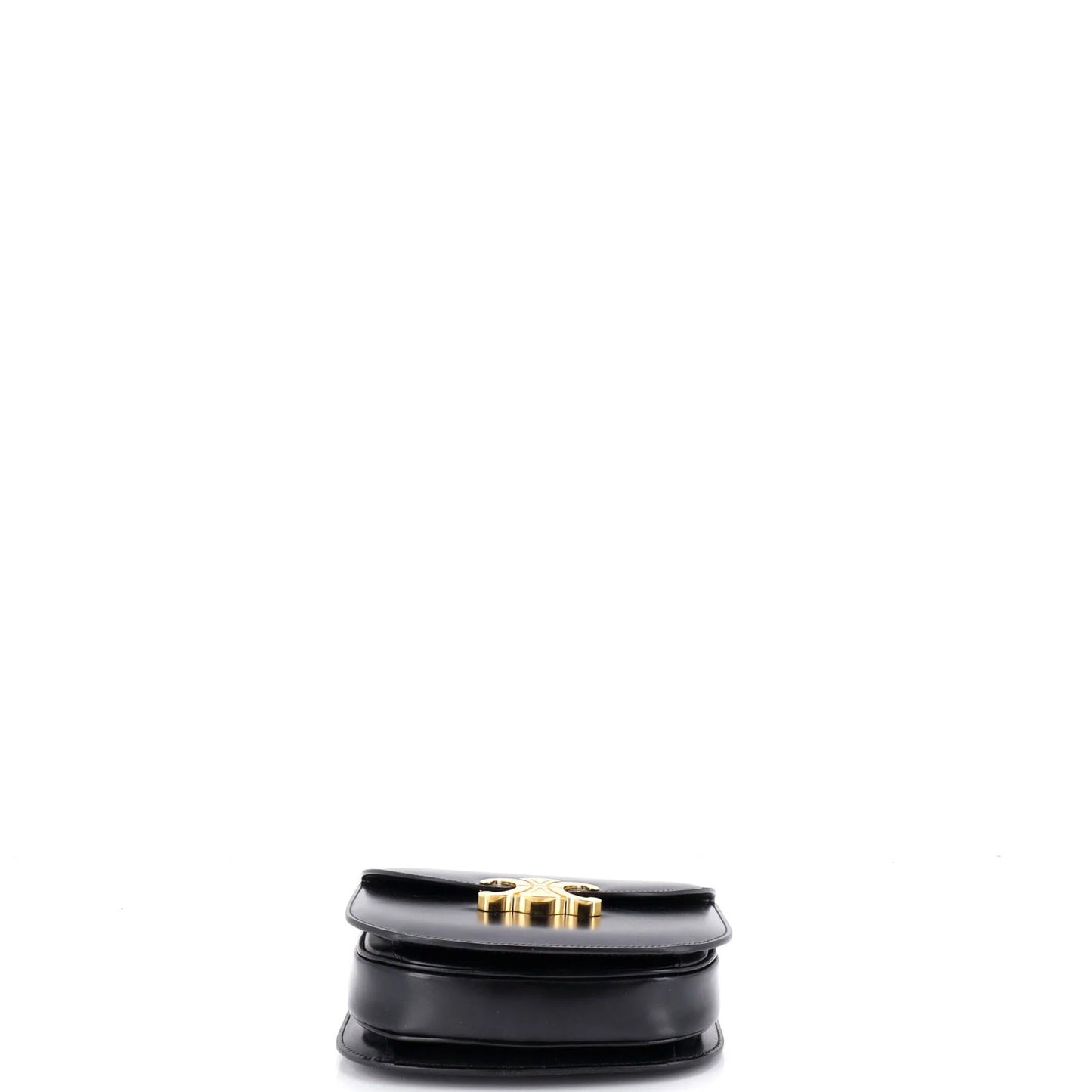 Celine Triomphe Besace Clea Chain Flap Bag Leather