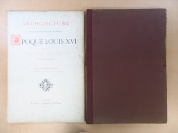 Architecture Louis Xvi Rodolphe Pfnor 1St Edition 1865 Plates Complete French