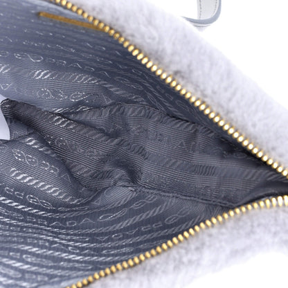 Prada Triangle Shoulder Bag Shearling Mini