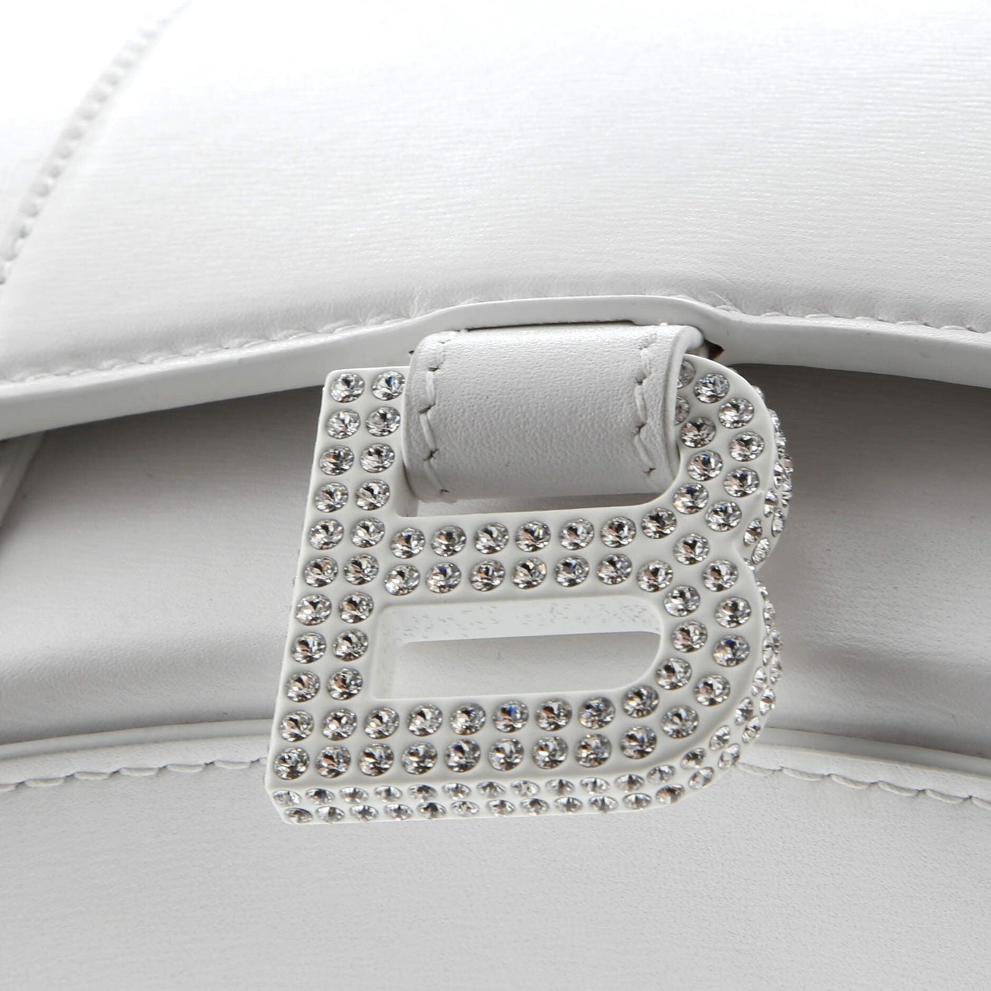 Balenciaga Hourglass Chain Wallet Leather With Crystal Detail