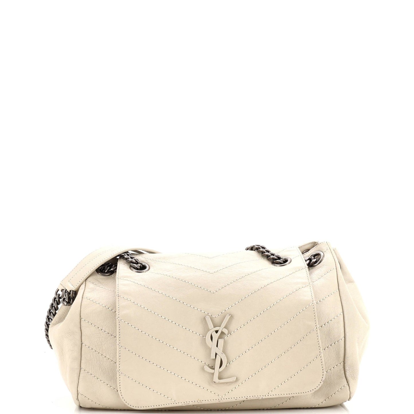 Saint Laurent Nolita Satchel Matelasse Chevron Leather Medium