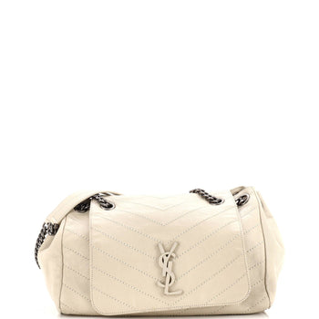 Saint Laurent Nolita Satchel Matelasse Chevron Leather Medium
