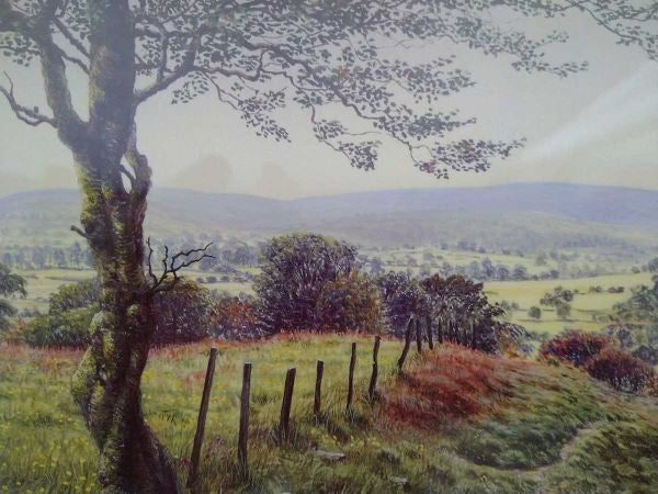 Keith Melling Signed Prints Summer Hillside & Toward Home Landscape Art