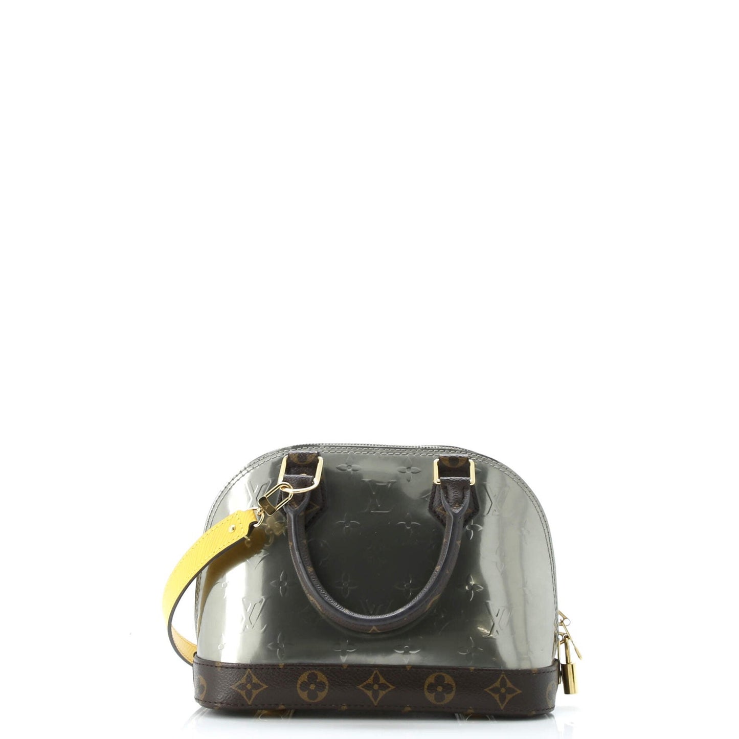 Louis Vuitton Alma Handbag Limited Edition Metallic Monogram Vernis And Monogram