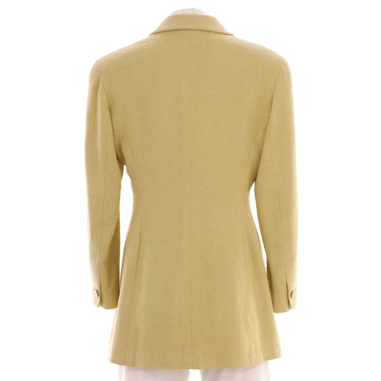 Chanel Women'S Vintage Two Pocket Long Jacket Tweed