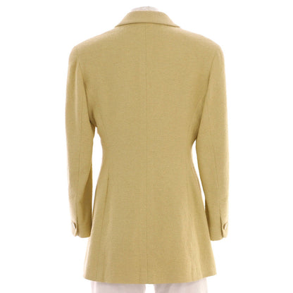 Chanel Women'S Vintage Two Pocket Long Jacket Tweed