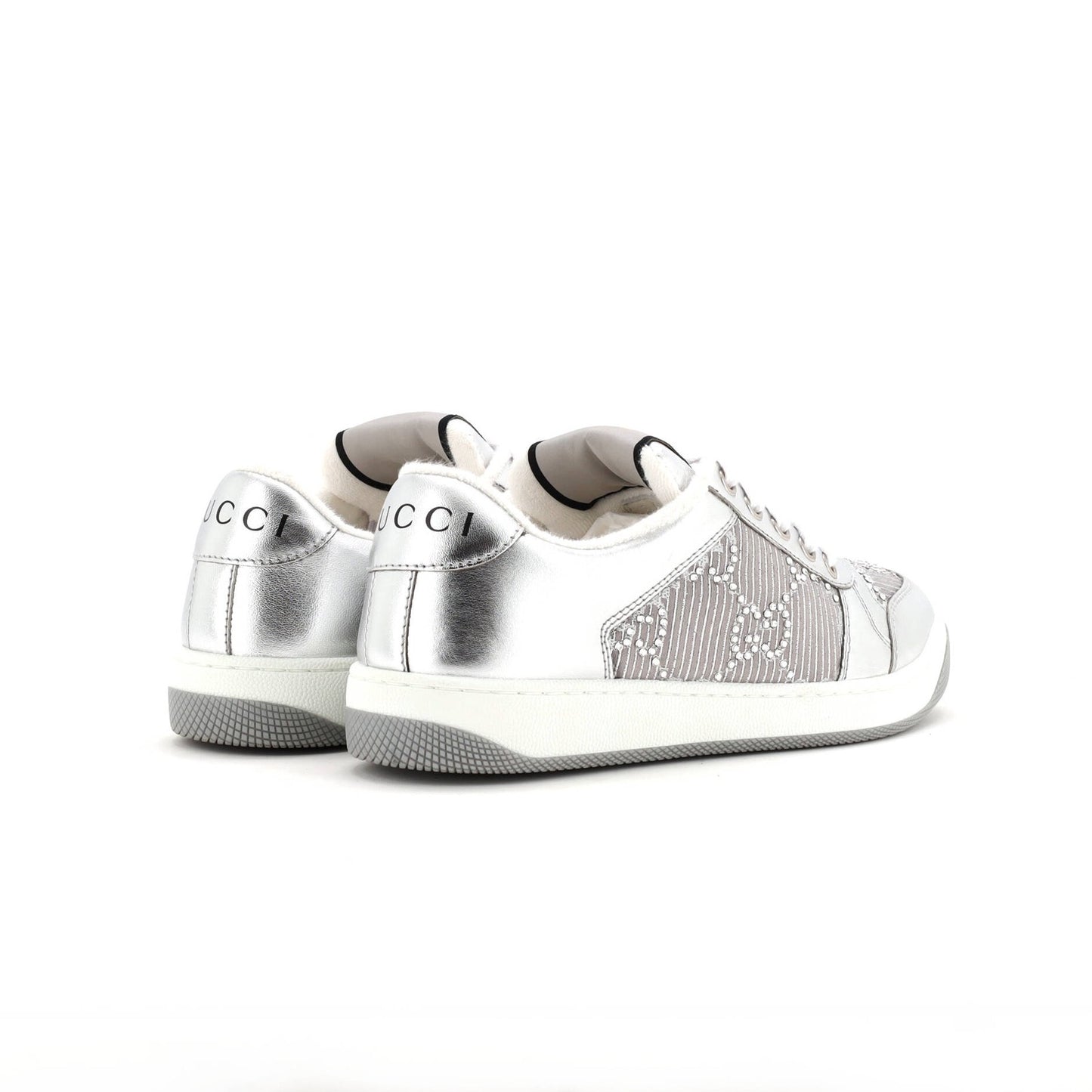 Gucci Screener Sneakers Leather With Crystals