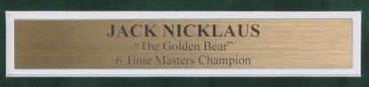 Jack Nicklaus Autographed Masters Flag With Card