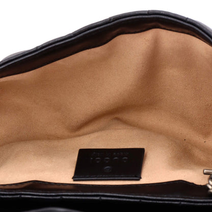 Gucci Gg Marmont Flap Bag Mixed Matelasse Leather Super Mini