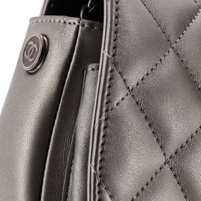 Chanel Cc Saddle Messenger Quilted Calfskin Mini