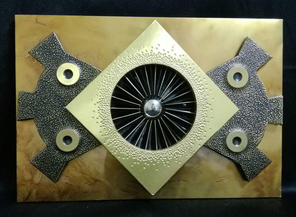 Stephen Chun Original Vintage Silver Wall Deco Art Sculpture Decoration