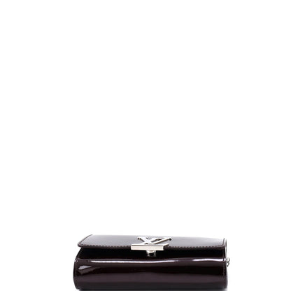 Louis Vuitton Chain Louise Clutch Patent Pm