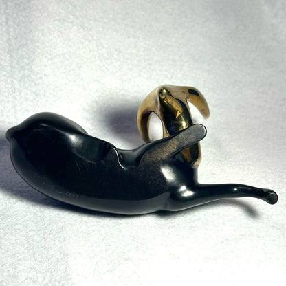 Loet Vanderveen Limited Edition Bronze Antelope Gold Signed Sculpture Ed2500