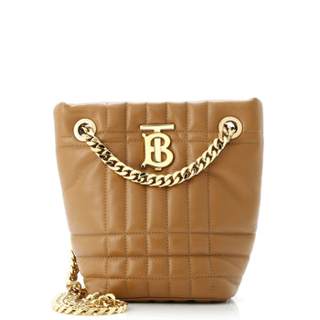 Burberry Lola Bucket Bag Quilted Lambskin Mini