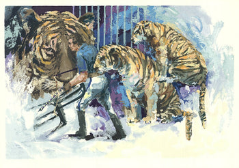 Wayland Moore Three Tigers In The Circus 