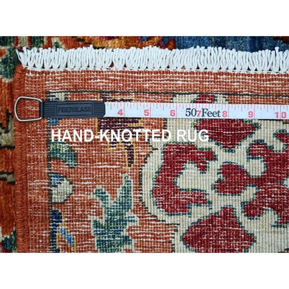 2'7"x17'2" Orange Bijar Garus Design Wool Hand Knotted Runner Oriental Rug