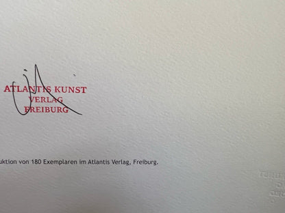 Donald Judd Lithograph Coa Signed Numbered Stamped