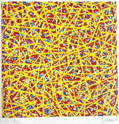 Sol Lewitt Lithograph Coa Signed By Hand Numbered