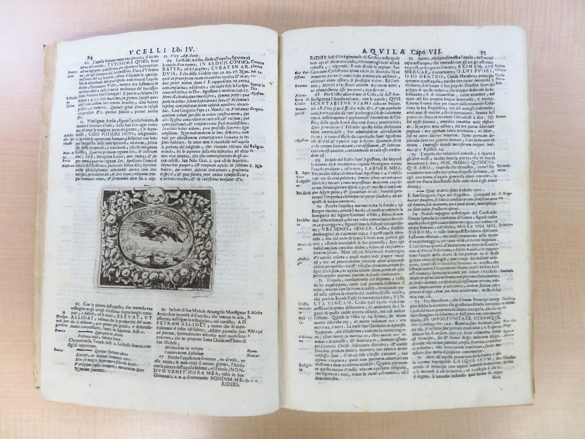 1653 First Edition Filippo Picinelli'S 'Mondo Simbolico' Illustrated Emblem Book