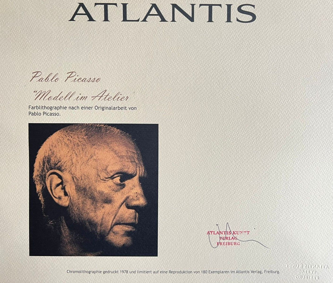 Pablo Picasso - Lithograph Signed Coa - Hand Numbered