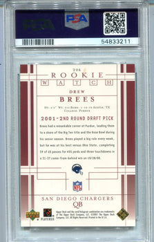 Drew Brees 2001 Upper Deck Gold #112 Psa Nm-Mt 8 Rc Pop 2 /50