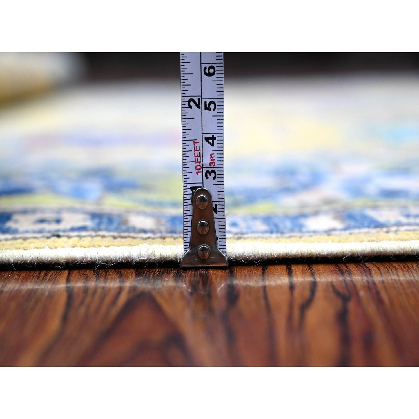 5'X6'9" Old Gold All Natural Wool Fusion Kazak Hand Knotted Oriental Rug