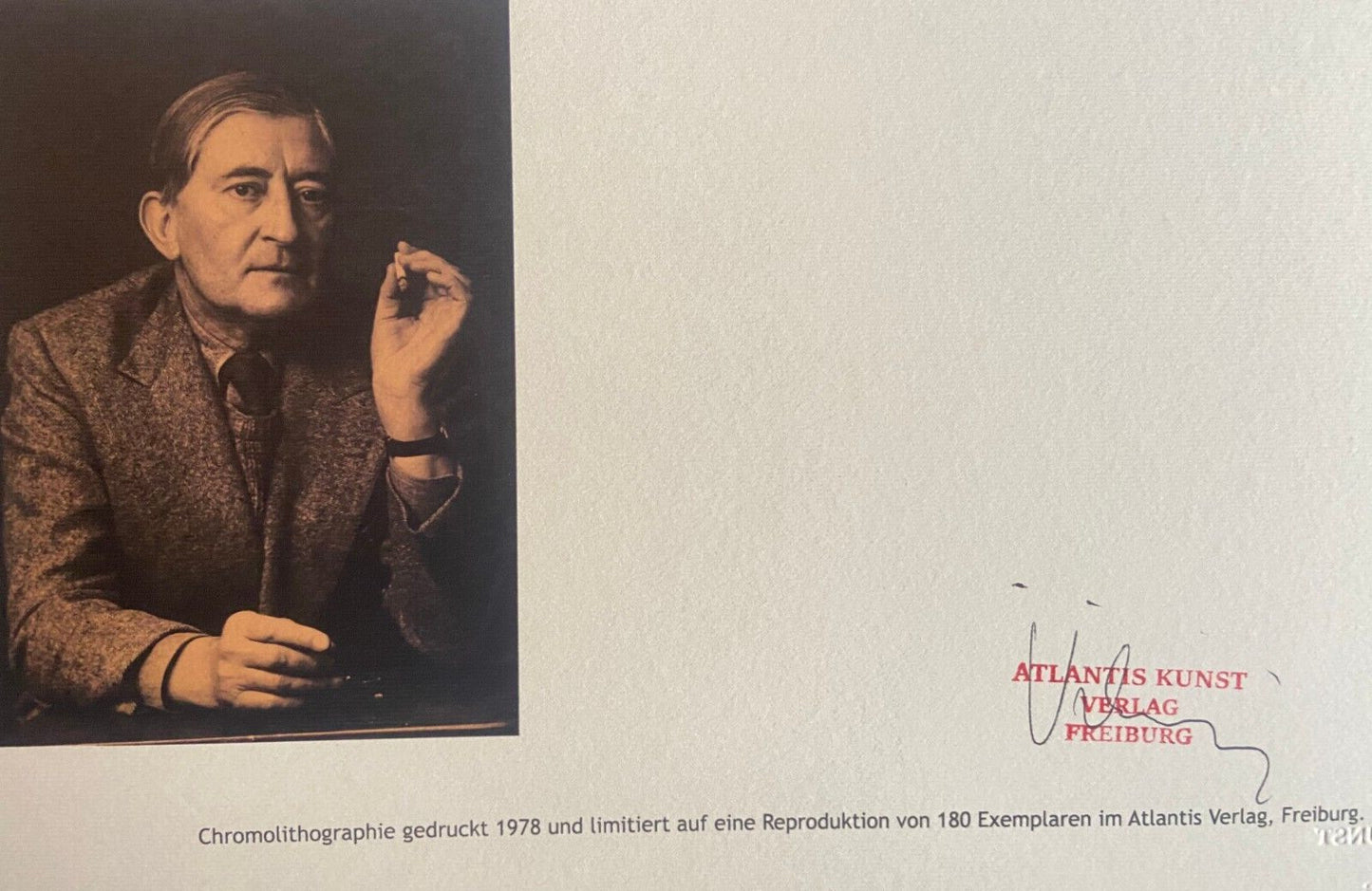 Josef Albers Lithograph Coa Hand-Numbered Signed Stamped