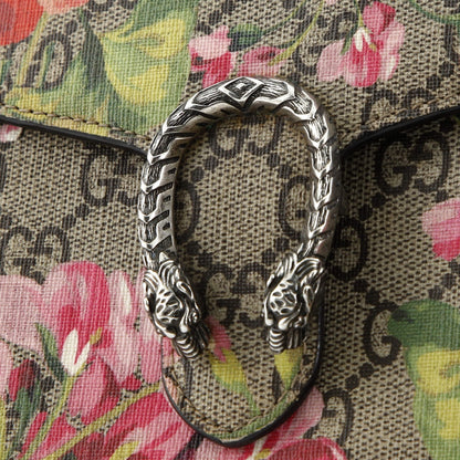 Gucci Dionysus Chain Wallet Blooms Print Gg Coated Canvas Small