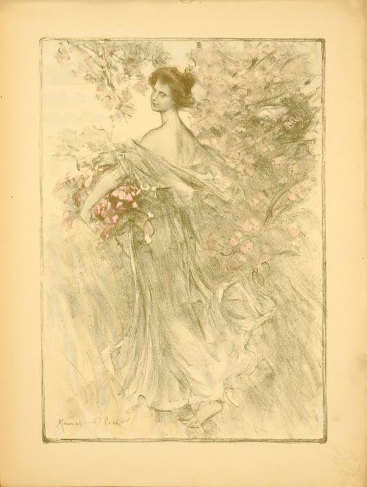 Original Vintage French Poster Eliot Estampe Moderne 1897