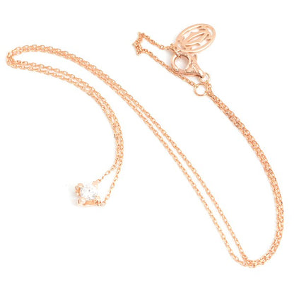 Cartier C De Cartier Diamond Necklace 0.23Ct Pink Gold 750Pg