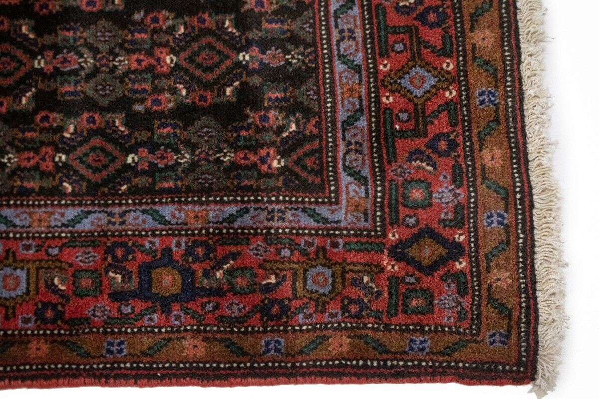 Vintage Handmade Oriental Area Rug Geometric