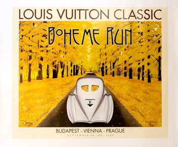 Louis Vuitton Boheme Run 2006  Poster Original Hand Signed By Razzia Medium Size