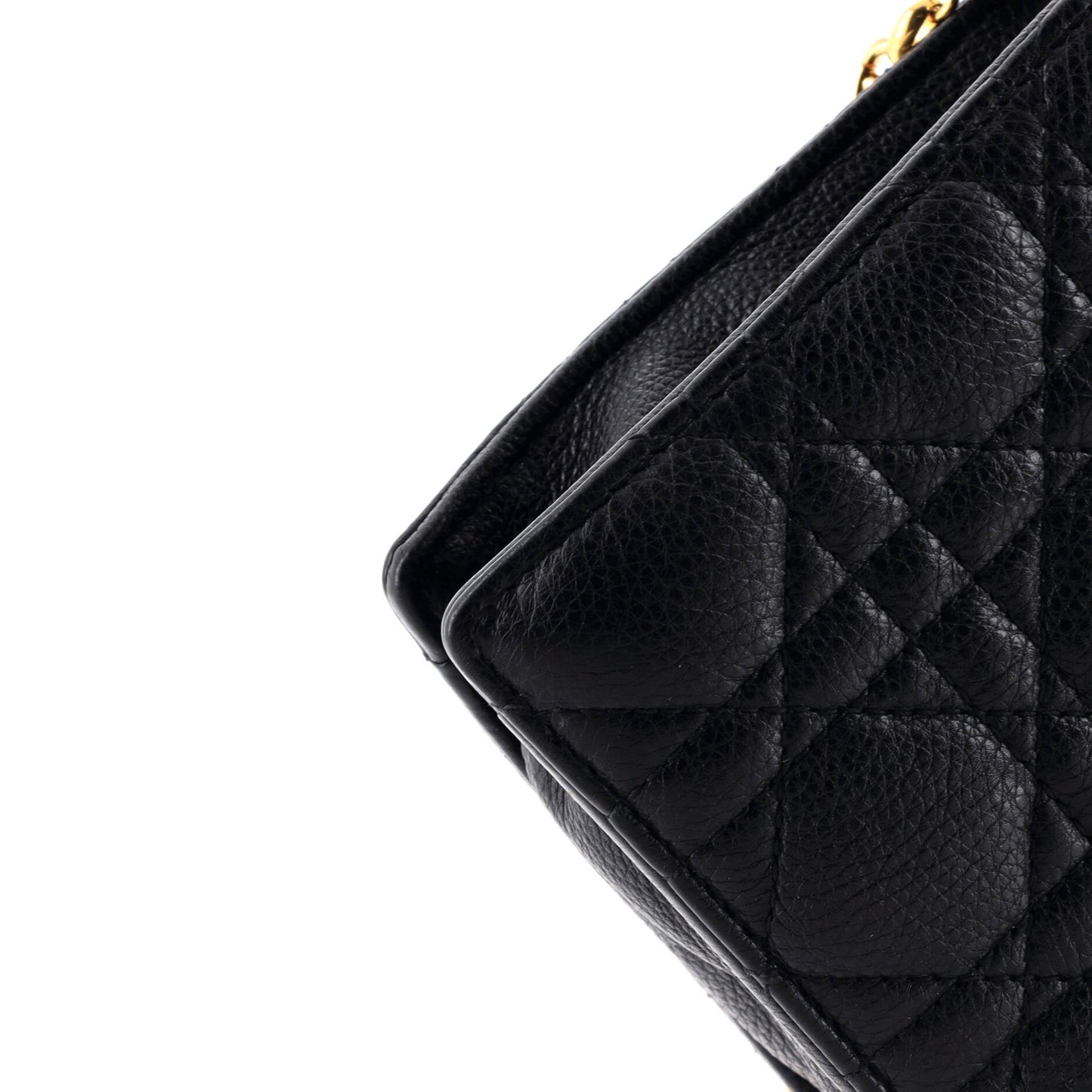 Christian Dior Caro Zipped Pouch With Chain Cannage Quilt Leather