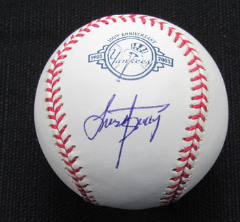Luis Aguayo Signed/Auto Yankees 100Th Oml Baseball Jsa 186917
