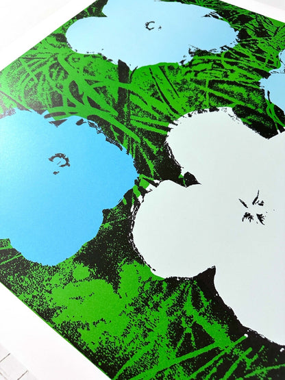 Andy Warhol Blu Flowers 1970 Pop Art Print Editor Nouvelles Images 1970 Original