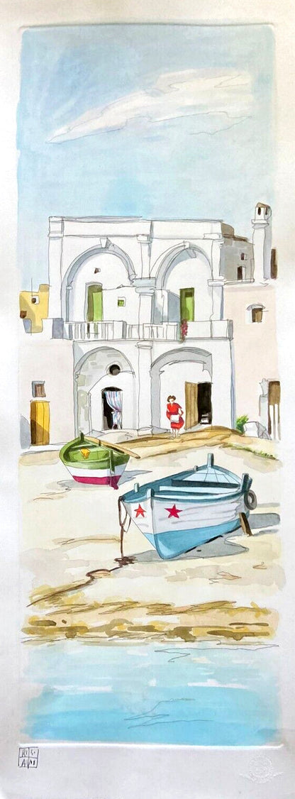 Aldo Riso 'The White House In Leuca' Hand