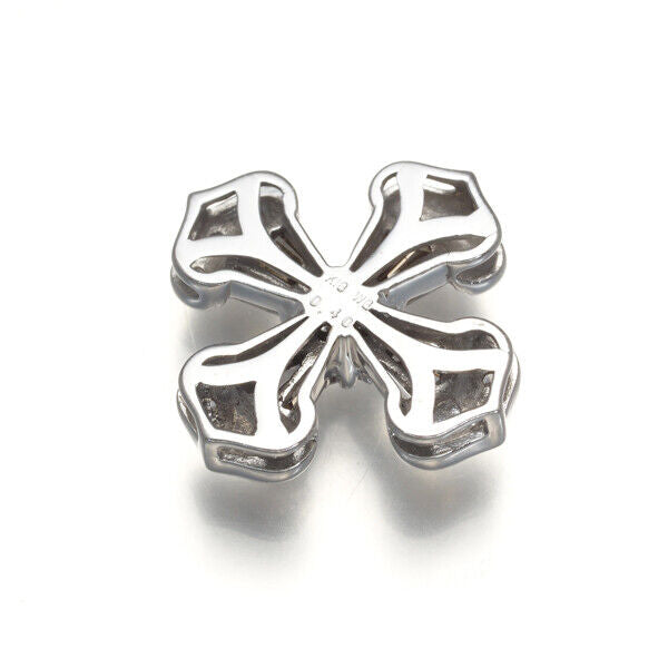 Brown&Clear Diamond 0.40ct Cross Pendant 18K 750