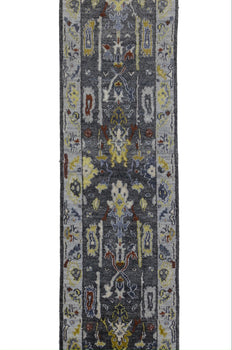 Osh Chobi Oriental Runner Rug 2'6X9'9 Ft Muted