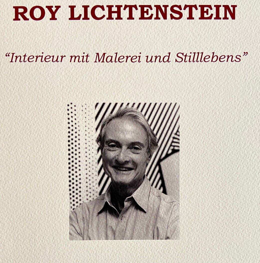 Roy; Lichtenstein Lithograph Coa Numbered A Hand Signed Limited