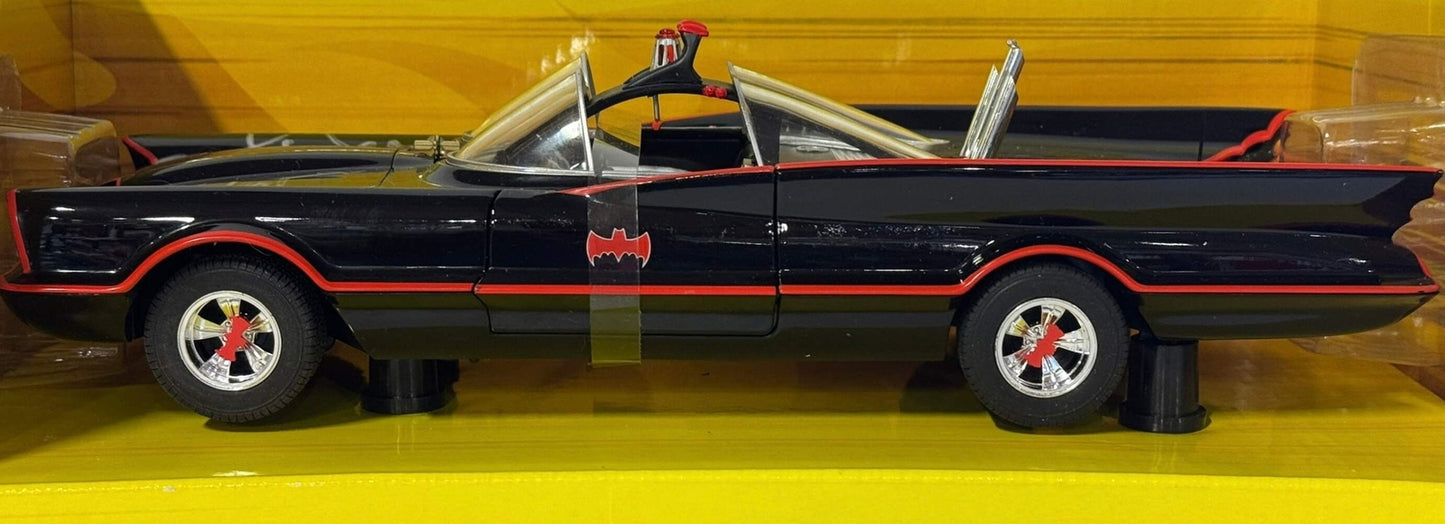 Adam West & Burt Ward Autographed Batman&Robin 1:18 Scale Hot Wheels Batmobile (