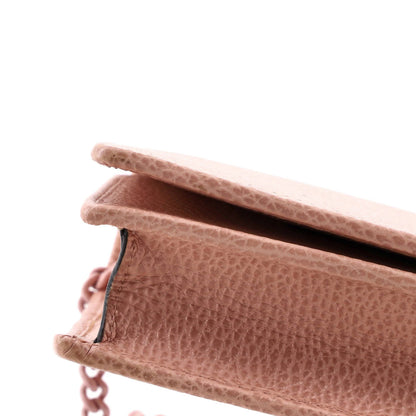 Gucci Petite Gg Marmont Chain Wallet Leather Mini