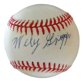 Wiley Griggs Autographed Oal Baseball Negro League Black Barons Jsa 179587
