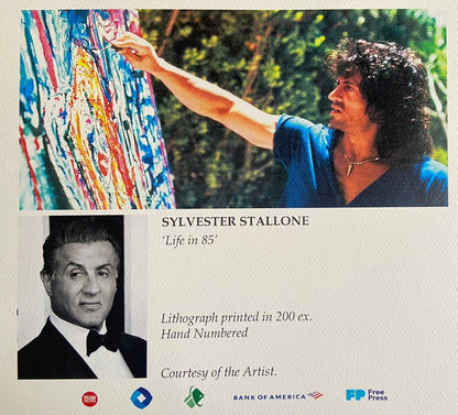 Sylvester Stallone 'Life In 85' Lithograph 200Ex. (Johnny Depp Jim Carrey)