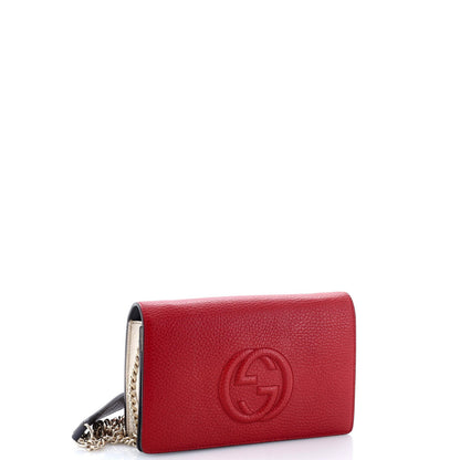 Gucci Soho Wallet On Chain Leather