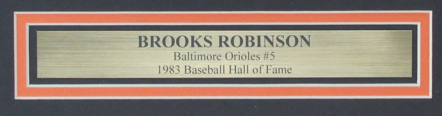Brooks Robinson Hof Signed/Auto 8X10 Photo Collage Orioles Framed Jsa 200140