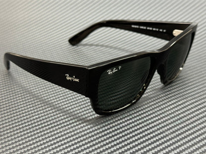 RAY BAN RB0947S 901 58 Black Green Polarized Unisex 56 mm Sunglasses
