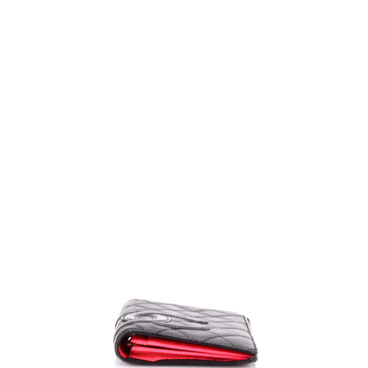 Chanel Cambon Bifold Wallet Quilted Lambskin Long
