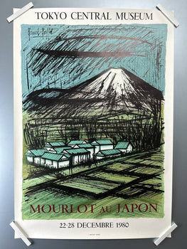 Bernard Buffet Mount Fuji Lithograph Poster