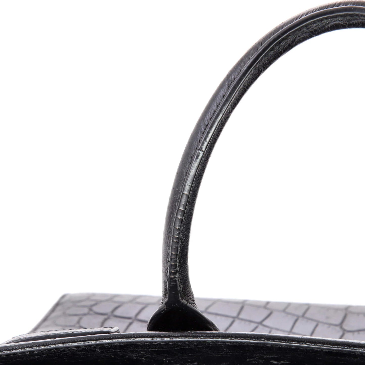 Saint Laurent Sac De Jour Nm Bag Crocodile Embossed Leather Baby